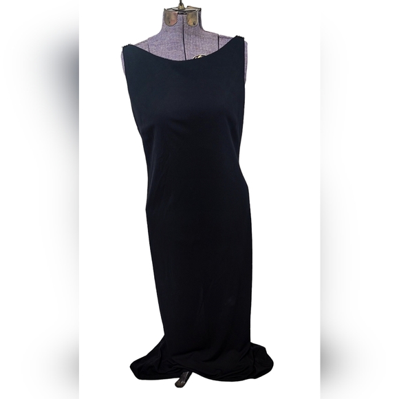 CRIMSON by Lawrence Kurtz | Sleeveless Maxi Dress /w Slit | Size: 18 - Picture 3 of 5